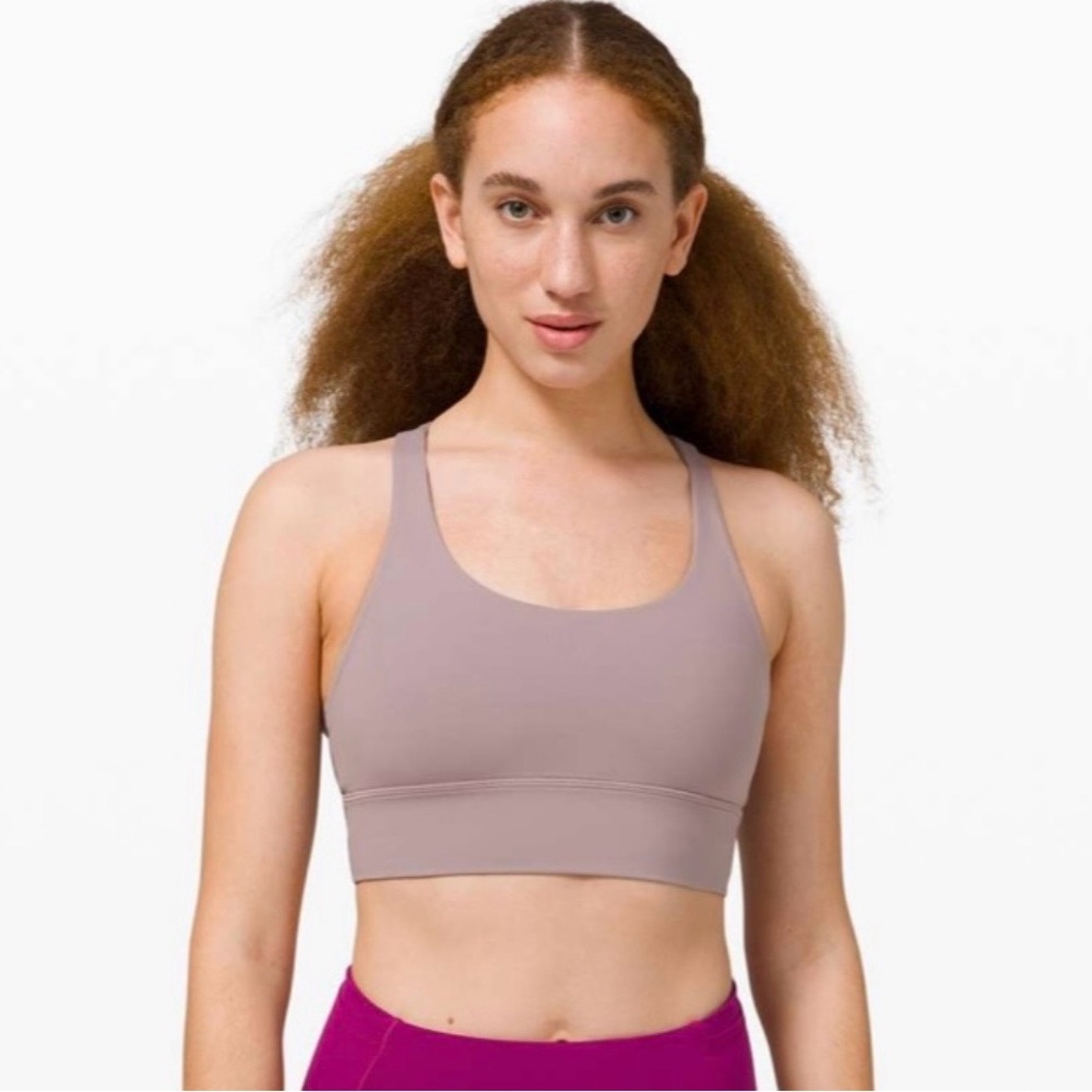 Lululemon Energy Bra Long Line Medium Support B - D Cup Violet Verbena